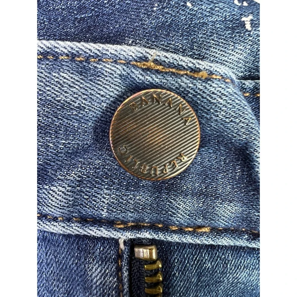 Banana Republic Jeans Mens Blue‎ Slim Traveler Rinse Tapered Stretch Fits 31x32